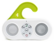 Metro Waterproof Wireless Bluetooth Shower Speaker &amp; Hands Free Speakerphone - Compatible with Bluetooth Devices-White