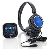 Coby Jammerz On-Ear &amp; In-Ear 2-in-1 Headphone Pack