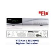 FTE MAX S 101 Digitaler Satelliten-Receiver (HDMI, 2x Scart-Anschl&uuml;sse, RS-232 Schnittstelle, Digitaler Audio-Ausgang SPDIF/Koax) silber