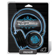 Maxell AMP-B Amplified Heavy Bass Headphone (Blue)