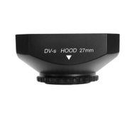 Mennon DV-s 27 Screw Mount 27mm Digital Video Camcorder Lens Hood with Cap, Black
