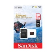 SanDisk Extreme microSDXC 128GB + SD Adapter for Action Sports Cameras - works with GoPro Messaging - 100MB/s A1 C10 V30 UHS-I U3