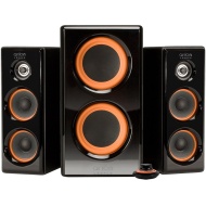 Arion Legacy AR506-BK 2.1 Speaker System with Dual Subwoofers for MP3, PC, Game Console, &amp; HDTV - Black, 100 Watts