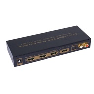 Panlong&reg; HDMI 1.4 Switch Switcher Box Selector 3 In 1 Out HDMI Audio Extractor Splitter with Optical SPDIF &amp; RCA L/R Audio Out &amp; Remote Control Suppor