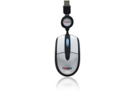Gigaware&reg; Optical Travel Mouse with Retractable Cable
