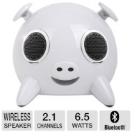 Amethyst Innovations Pig Bluetooth Speaker - White