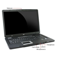 MSI MS-171F 17-Inch WXGA, Barebone/Built-in Super-Multi ODD Laptop