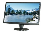 i-inc iH254DPB Black 24.6&quot; 4ms  Widescreen LCD Monitor 300 cd/m2 1000:1 Built-in Speakers