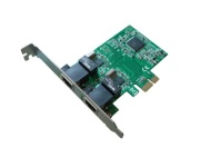 Kalea-Informatique &copy; - Scheda di rete PCIE - 10/100/1000 Mbps Dual Gigabit Ethernet, Chipset pericom pi7c9x2g