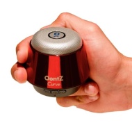 Oontz Curve Metallic Red - The Super Compact Portable Wireless Bluetooth Speaker and Speakerphone - Just Released by Cambridge SoundWorks
