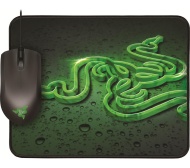 RAZER Abyssus Optical Gaming Mouse and Goliathus Mouse Mat Bundle - Black &amp; Green