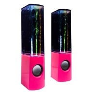 VEO - USB Dancing Water Speakers Pink - Desktop Speakers for PC, Mac, MP3 Players, Mobile Phones inc. iPhone &amp; Tablets, iPad 4, iPad Air, iPad 5 iPhon