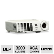 Vivitek D535 3200 Lumen XGA HDMI 120Hz 3D-Ready Portable DLP Projector (White)