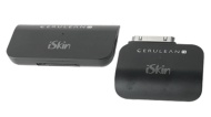 iSkin CERULEAN TX + RX - Bluetooth 2.0 Transmitter and Receiver Set for iPod