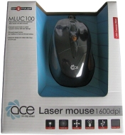 Ace MLUC100 - Mouse - laser - 7 button(s) - wired - USB - pearlescent