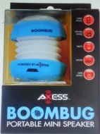 Axess SPLW11-9 Boombug Wired Mini Portable Speaker with Rechargeable Battery (Orange)