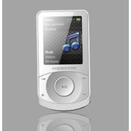 KLASTOR HK 4GB White MP3 Player / MP4 Player with Full Colour Screen - FM Radio - Expandable Micro SD / Micro SDHC Slot