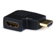 Monoprice HDMI Right Angle Port Saver Adapter (Male to Female) - 270 Degree - Vertical Flat Right