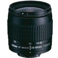 Nikon 28-80mm f/3.3-5.6G Wide Angle-Telephoto Auto Focus Zoom Nikkor Lens - Black Finish - Refurbished By Nikon U.S.A.