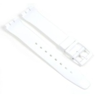 Swatch Correa blanco cl&aacute;sico &#039;Just White 17mm