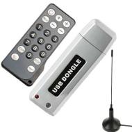 New TV Tuner USB Dongle - Watch Portable Freeview Receiver on Laptop &amp; PC with Remote Control