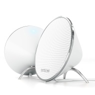 Satechi Dual Sonic Conical v2.0 Computer Speakers (White) for Apple Macbook Pro , Air / Asus / Acer / Samsung / Dell/ Toshiba / HP / Sony Vaio and Mor