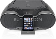 iLive IB319 Portable Music System / Boombox with CD Player and iPod Docking