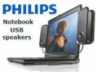 Clip-on USB Notebook Speakers from Philips