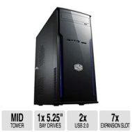 Cooler Master Elite 241 Desktop Mini Tower - 550W PSU, 1 x 5.25&quot; Drive Bay, 2 x 3.5&quot; Drive Bay, 1 x 2.5&quot; Drive Bay, 7 x Exp Slots, 1 x 80mm Fan, 2 x U