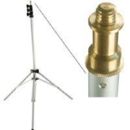 Adorama 7.5&#039; Chrome Kit Light Stand with 3/8&quot; Stud, 3 Section with 2 Risers.