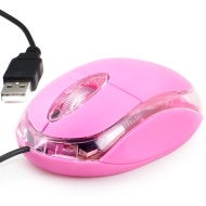 Daffodil WMS106 - Wired Mouse with Scrollwheel (Pink)