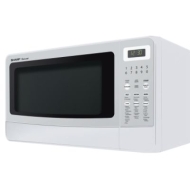 Sharp R-410LW Carousel 1-2/5-Cubic-Foot Family-Size Microwave Oven, White