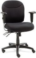 Alera Technologies Alera Wrigley Series Mid Back Multifunction Chair With Black Upholstery - ALEWR42FB10B