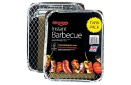 Bar-Be-Quick Twin Pack Instant Charcoal BBQ