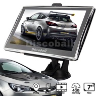 DISCOBALL&reg; 7&quot; Inch Touch Screen Car GPS Navigation SAT NAV UK EU Maps FM POI SpeedCam MP3 MP4 TF Card Supported Function 8GB 128MB