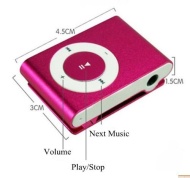 Mini Fashoin Clip Metal MP3 Music Player , Support 1 - 8GB SD Card (Black)