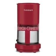 Cuisinart DCC-450R 4-Cup Coffeemaker with Stainless Steel Carafe - Red