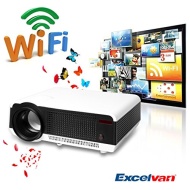 Excelvan Nuevo 2800 l&uacute;menes Proyector WIFI con Android 4.2 LED Smart HD Home LED Multimedia Proyector Cine Teatro Laptop HDMI /VGA/USB/AV/TV/videojueg