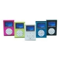 UK METAL GIFT 2GB GREEN MINI CLIP MP3 PLAYER WITH LCD + FM RADIO + VOICE RECORDER