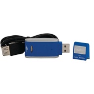 Vivitar VIV-RW-3000-BLU SDHC Card Reader, Blue