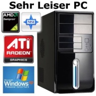 Captronic&reg; Windows XP Professional SP3 (Lizenz + Datentr&auml;ger) | Silent PC AMD Sempron 145 2.8GHz | KINGSTON 4GB DDR3-1333 | 24x DVD-Brenner | 500GB HD