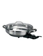 Deni Round Stainless Steel Electric Skill, 12-Inch