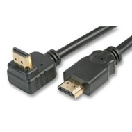 HDMI 1.4 High Speed 3D TV Right Angle to Straight Plug Cable 3m