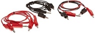 United Scientific WBP024-PK/6 Banana Plub Cord with Two-Way Stackable Banana Plugs at Both Ends, 24&quot; Length, 3 Red and 3 Black (Pack of 6)