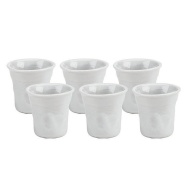 Bialetti 06814 Bicchierini Espresso Cups, White, Set of 6