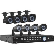 Night Owl 16 Channel 500GB DVR Kit with 8 Cameras - (2 with Audio) Smart Phone Compatible
