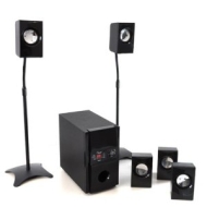 5.1 Surround Sound Active Speaker System with Speaker Stands