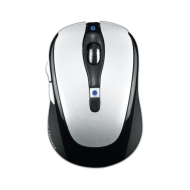 Gear Head Blue Tooth Laser Mouse for Mac Book Pro, Silver with Black Accents (BT9500BLK)
