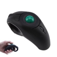 USB Finger Handheld Wireless 2.4G Optical Trackball Mice Mouse with Rechargeable Battery
