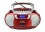 BLAUPUNKT B 11 RD tragbares CD/MP3-Radio mit Kassettenplayer (LCD-Display, Backlight, 2x 1 Watt, UKW/MW-Tuner) rot
